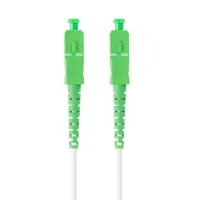 LATIGUILLO FIBRA OPTICA SC/APC LANBERG 15M MONO SIMPLEX G657A2 LSZH BLANCO