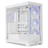 CAJA ORDENADOR GAMING NOX HUMMER BLADE ARGB AIRFLOW ATX CRISTAL TEMPLADO BLANCA