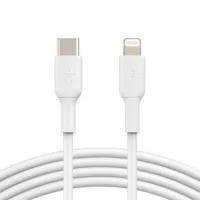 CABLE LIGHTNING A USB TIPO C BELKIN 1M/ MACHO-MACHO/ BLANCO