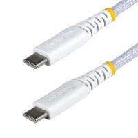 CABLE USB TIPO C STARTECH 3M/ MACHO-MACHO/ BLANCO TRENZADO