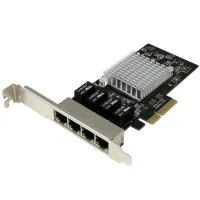 TARJETA RED STARTECH ETHERNET GIGABIT 1000 4 PORT RJ45 PCIE