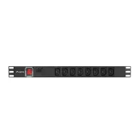 REGLETA LANBERG 1U 16A RACK 19" 8X SOCKET IEC C13 NEGRO 2M