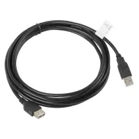 CABLE ALARGADOR LANBERG USB 2.0 MACHO-HEMBRA/ 3M / NEGRO