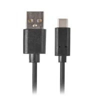 CABLE USB TIPO C A USB 2.0 TIPO A LANBERG 3M / MACHO - MACHO / NEGRO