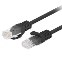 CABLE RED LANBERG LATIGUILLO CAT.6 U/UTP 7.5M NEGRO FLUKE PASSED
