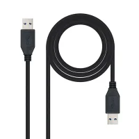 CABLE USB 3.0 TIPO A NANOCABLE 1M/ MACHO-MACHO/ NEGRO