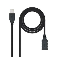 CABLE USB TIPO A 3.0 A USB TIPO A 3.0 NANOCABLE 1M NEGRO MACHO-HEMBRA
