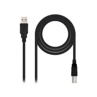 CABLE IMPRESORA NANOCABLE USB-A 2.0 A USB-B 2.0 1M NEGRO MACHO-MACHO