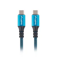 CABLE USB TIPO C LANBERG 1.2M/ MACHO-MACHO/ NEGRO/AZUL