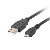 CABLE USB LANBERG 2.0 MACHO/ MICRO USB MACHO 0.3M NEGRO