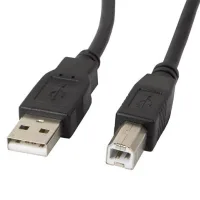 CABLE IMPRESORA LANBERG USB A - USB B MACHO / MACHO NEGRO 0.5 M