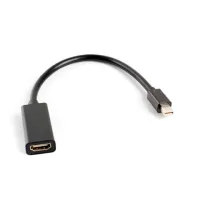 ADAPTADOR LANBERG MINIDISPLAYPORT MACHO/ HDMI HEMBRA 20CM NEGRO
