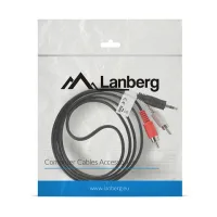 CABLE ESTEREO LANBERG MINI JACK 3.5MM/ 2X RCA MACHO 1.5M