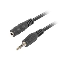 CABLE LANBERG ESTEREO JACK 3.5 MM MACHO A JACK 3.5 MM HEMBRA NEGRO 1.5 M