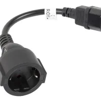 CABLE LANBERG ADAPTADOR IEC 320 C14/ SCHUKO CEE7 HEMBRA 20CM