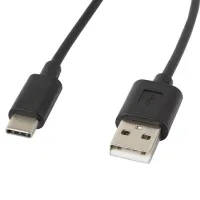 CABLE USB LANBERG 2.0 MACHO/ USB TIPO C MACHO 1.8M NEGRO