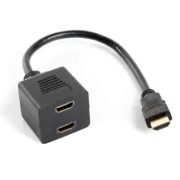 ADAPTADOR LANBERG HDMI MACHO/ HDMI HEMBRA X2 SPLITTER 20CM
