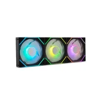 VENTILADOR CAJA NOX HUMMER PRO F.ARGB 3X 120MM NEGRO