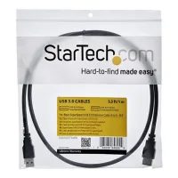 CABLE USB 3.0 STARTECH 1M/ MACHO-HEMBRA/ NEGRO