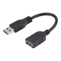 CABLE USB 3.0 STARTECH 0.15M/ MACHO-HEMBRA/ NEGRO