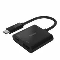 ADAPTADOR USB TIPO C A USB TIPO C / HDMI BELKIN MACHO-HEMBRA / NEGRO