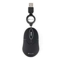 RATON CON CABLE NGS SIN BLACK / 100DPI / 2 BOTONES / USB