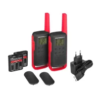 WALKIE TALKIE MOTOROLA T62 ROJO DUO / HASTA 8KM