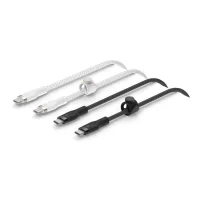 CABLE USB TIPO C BELKIN 1M/ MACHO-MACHO/ PACK 2 BLANCO/NEGRO