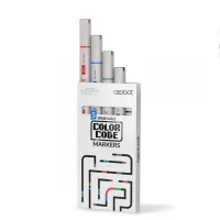 ROTULADORES OZOBOT COLOR CODE DOBLE PUNTA COLORES NEGRO ROJO AZUL VERDE