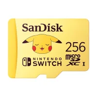 TARJETA MEMORIA MICRO SECURE DIGITAL 256GB SANDISK NINTENDO SWITCH POKEMON PIKACHU EDITION CLASE V30 UHS-I U3