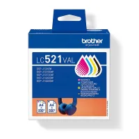 MULTIPACK BROTHER LC521VAL NEGRO/CIAN/MAGENTA/AMARILLO