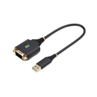 CABLE USB TIPO A A RS232 DB9 STARTECH 0.30M/ MACHO-MACHO/ NEGRO