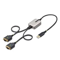 CABLE USB TIPO A A 2X RS232 DB9 STARTECH 0.60M/ MACHO-MACHO