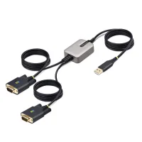 CABLE USB TIPO A A 2X RS232 DB9 STARTECH 4M/ MACHO-MACHO