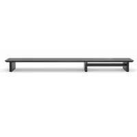 Phoenix Harmony Estante Elevador de Monitor en Madera para Escritorio Negro con Bandeja Forrada en Fieltro