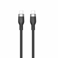 CABLE USB TIPO C HYPER 2M / MACHO-MACHO / NEGRO