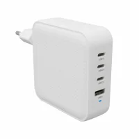 CARGADOR DE PARED HYPER TRAVEL CHARGER 100W 3X USB TIPO C 1X USB TIPO A BLANCO