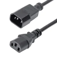 CABLE IEC C14 A IEC C13 STARTECH 1M/ MACHO-HEMBRA/ NEGRO