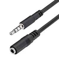 CABLE MINI JACK 3.5MM STARTECH 1M/ MACHO-HEMBRA/ NEGRO