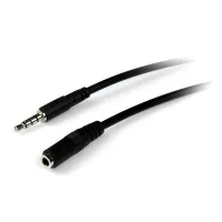 CABLE JACK 3.5MM STARTECH 2M/ MACHO-HEMBRA/ NEGRO