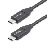 CABLE USB TIPO C STARTECH 0.5M/ MACHO-MACHO/ NEGRO
