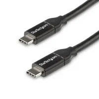 CABLE USB TIPO C STARTECH 0.5M/ MACHO-MACHO/ NEGRO