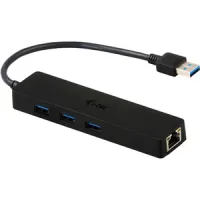 HUB I-TEC USB 3.0 DELGADO CON 3 PUERTOS USB 3.0 Y ETHERNET GLAN RJ-45