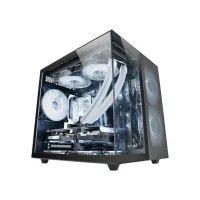 CAJA ORDENADOR MARS GAMING MCFUSIONM MATX CRISTAL TEMPLADO NEGRO