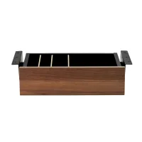 Cajon Phoenix para Escritorio Artisan Combinación Negro y Madera Nogal