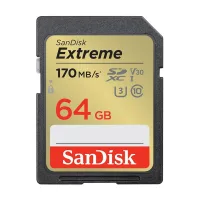 TARJETA MEMORIA SECURE DIGITAL SDXC 64GB SANDISK EXTREME CLASE 10 UHS-I U3
