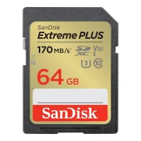 TARJETA MEMORIA SECURE DIGITAL SDXC 64GB SANDISK EXTREME PLUS CLASE 10 UHS-I U3