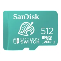TARJETA MEMORIA SANDISK MICRO SECURE DIGITAL 512GB COBRANDED SDXC UHS-I U3 CLASE 10 LICENCIA NINTENDO