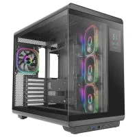 CAJA ORDENADOR MARS GAMING MC-REVPRO ATX ARGB LCD 4.3" CRISTAL TEMPLADO NEGRA