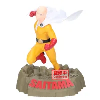 FIGURA BANPRESTO ONE-PUNCH MAN SAITAMA CRASH BASE VER. 22CM